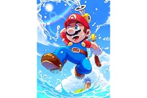 POENOEN Diamond Painting Kit per Bambini DIY 5D Completo Pittura Diamante Kit per Adulte Pietra Rotonda Diamant Painting per Casa Decorazioni Natale 30x40cm