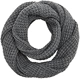 interessante Struktur Jack & Jones NOS Herren JACWAFFLE KNIT TUBE NOOS Schal, Grau Grey Melange, One Size