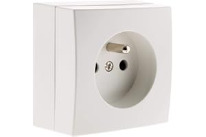 Zenitech - Toma de superficie Bel'Vue 2P+T 16A - Blanco