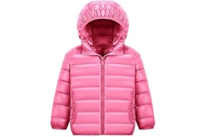 MISSMAO Veste Matelassée Doudoune Ultra Light Blouson Enfant Manteau à Capuche pour Garcons Filles