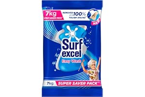 Surf Excel Easy Wash Detergent Powder7 kg | Superfine Washing Powder | Dissolves Easily & Removes Tough Stains...