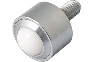 BQLZR Roulement à billes en acier et nylon de 15 mm - Roulement de transfert en métal - Rouleau de convoyeur M8 - Roulette à tige filetée - Charge maximale : 45 kg