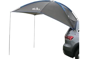 KEAIDO Tienda de campaña para portón trasero de coche, camioneta, camping, refugio solar, impermeable, SUV, minivan Canopy Hatchback Camper Remolque en la azotea