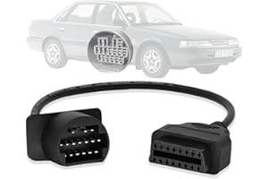 AMHTDOL OBD2 Adattatore OBD1 per Toyota cavo diagnostico da 17 pin a 16 pin, compatibile con veicoli Toyota con connettore a 17 pin, per lavorare con ELM327 OBD2 e lettore di codici