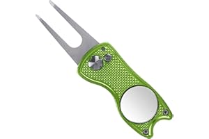 ESHAN Divot - Herramienta de reparación con Marcador de Pelota de Golf para Hombres y Mujeres, Regalos de Golfista, Accesorios para cancha de Golf, Guantes de Golf, Sombreros, Bolsos, Gorras, Visera (Lima)