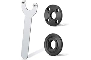 Ecarke Klucz nastawny do szlifierki kątowej, szlifierka kątowa, klucz kołnierzowy, metalowa nakrętka blokująca, płyta dociskowa 125, kompatybilna z Milwaukee Makita 193465-4 Bosch Black & Decker Ryobi