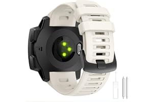 OSINAGA Pasek do zegarka Garmin Instinct/Instinct 2 / Instinct Solar/Instinct 2 Solar / Instinct 2 Solar Tactical / Instinct Esports, miękki silikonowy pasek do zegarka, sportowy pasek wymienny