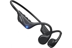 NXPGKEA benlednings hörlurar, Bluetooth 5.4 öppna öronhörlurar med mikrofon, IPX5, svettsäker, stänksäker, lång batteritid, h