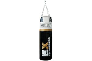 ‎EXCALIBUR BOXING MAXXUS Boxsack PRO 120/100/80 - Gefüllt, Hängend, Vierpunkt-Stahlkette, 120x35cm / 100x30cm / 80x30cm, 20-34 kg - Punching Bag, Punchingsäcke, Sandsack für Boxen, MMA, Muay Thai, Kickboxen, Kampfsport