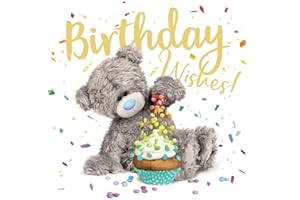 Me to You Bear Birthday Wishes Birthday Card, Mixed, Size - 6x6, ALV93040