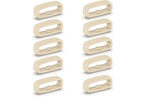 Gissroys 10pcs Watch Strap Retainer Wristwatch Band Holder Silicone Fastener Keeper Replacement 18mm / 20mm / 22mm Belt-Loop