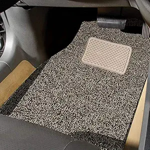 GoMechanic Standard PVC 12mm Grass Mat with 1 Year Warranty ( Maruti Suzuki Wagon R, Beige Brown )