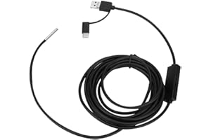 BOROCO 3 in 1 USB Android Endoskop Wasserdichtes Endoskop Typ-C USB Handy 3,9 mm Objektiv High Definition Schlangenkabel für Smartphone Tablet Gerät(1m)