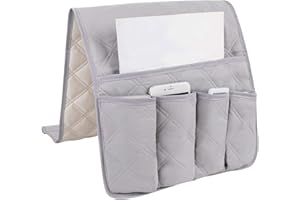 Bkrdty Armlehnen Organizer Platzsparenderv 5 Taschen 90 * 33cm Sofa Armlehne Organizer Couch Sessel hängen Aufbewahrungstasche für Handy Bücher Zeitschriften TV-Fernbedienung-Platzsparender