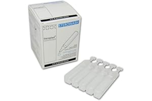 STEROPLAST Sterile Augen- und Wundreinigungslösung für den Notfall, – 25 x 20 ml Phiolen, Einwegbehälter, ideal für Erste-Hilfe-Sets