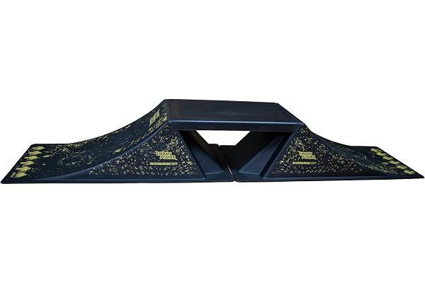 Netsportique Double rampes de Skate - Kit de Skate pour chez Vous