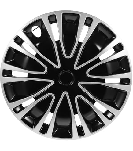 Enjoliveurs Gulf GT40 Noir/Argent 13 Pouces - Lot De 4