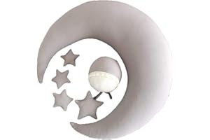 geneic Baby Hat Posing Fagioli Luna Cuscino Stelle Set Neonato Fotografia Puntelli Neonati Photo Shooting Accessori