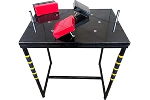 DYJD Braccio di Ferro Tavolo, Braccio Professionale Gioco di Wrestling Macchina all Steel Materiale Braccio di Ferro Muscolare Exerciser per la Famiglia o Ufficio Spettacolo,Nero