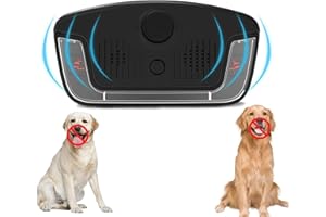 HONGXIAN Anti Bell Gerät Hunde,Ultraschall Hunde Anti Bellen Gerät,3 Einstellbare Frequenz Automatisches Anti Bellen Gerät,Wiederaufladbares Antibell für Kleine Mittel Große Hunde,Sicher Hundebellen Stoppen