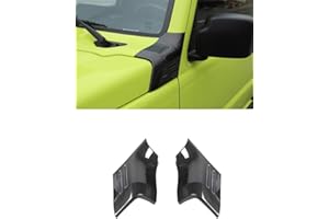 GMDUHK Middle ABS Hood Cover Car Hood Cover Body Armor Corner Protector for Suzuki Jimny JB64 JB74 2019-2024 (Carbon Fiber)