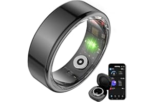 KSIX SMART YOUR TECH KSIX Saturn Anillo Inteligente para Hombre y Mujer con Monitor de Actividad Pasos y Calorías - Smart Ring Que Mide Oxígeno en Sangre, Monitor Cardíaco, Control de Sueño - 3 Días de Autonomía - XS