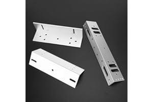 DIOCHE Soporte de cerradura magnética, soporte de montaje de puerta LZ para cerradura magnética eléctrica 280 kg/617.3 lb, soporte de cerradura de puerta para puertas de madera, puertas de metal, puertas de