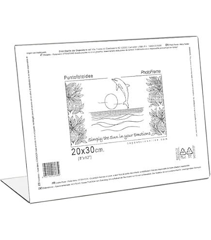 Welkhome Cornice a giorno 29,7 x 42 cm A3 in plexiglass cornice per puzzle foto documenti poster