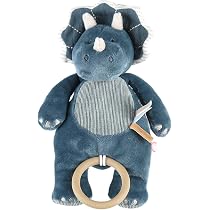 Noukie’s – Bascule Fluffy La Vache – Dès 10 Mois – Ceinture De Sécurité – Bois Et Tissu Doux