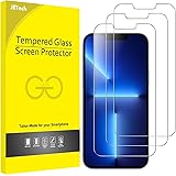 JETech Pellicola Protettiva per iPhone 13/13 PRO 6,1 Pollici, Pellicola in Vetro Temperato, Pacco da 3