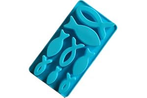 HCHZSH123 Fisch Silikonform Gießform für Beton, Epoxidharz, Silikonform Backen Lebensmittelsicherheit