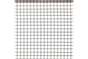 RETELANDIA L'OUTLET DELLE RECINZIONI Rete Protezione in Plastica a maglie piccole per balconi, ringhiere, cancelli, disponibili in 5 colori e varie lunghezze h m 1x20 GRIGIO ARGENTO