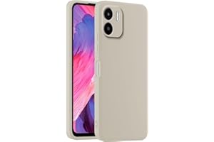 HULLIN Funda de Silicona Colorida para Teléfono, Adecuada para Redmi A1 / Redmi A2 (6.52") - Blanco Antiguo