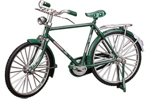 CTForest Verde Modelo Bicicleta Metal, Modelo de Bicicleta Retro, Úsalo como Regalo o Decoración de Mesa para Familiares y Amigos