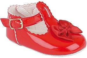 EARLY DAYS Baby Girls Baypods First Pram Shoes – Satin Bow Design