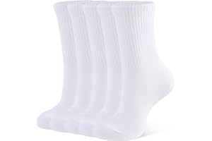 CLOSEMATE Calzini Donna 5 Paia – 85% Cotone Morbido, Elastiche e Traspiranti per Sport Lavoro Scuola Viaggio e Uso Quotidiano