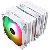 Thermalright PA120 SE ARGB Enfriador De Aire De CPU Blanco, Enfriador De CPU De 6 Tubos De Calor, Ventilador Doble TL-C12C-S 