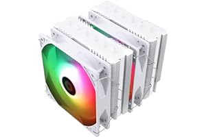 Thermalright Peerless Assassin 120 SE ARGB Bianco CPU Air Cooler, 6 Tubi Di Calore CPU Cooler, Dual 120mm PWM Fan, Coperchio Dissipatore in Alluminio, Per AMD AM4 AM5/Intel 1700/1150/1151/1200