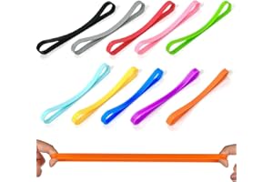 QOMJUFA Fasce Elastiche Silicone 10 Pezzi Larghi Colorati 10 cm Arte Scuola Casa Ufficio Cartelline Libri