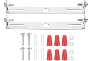 PATIKIL 115mm (4.5") Universal Light Fixture Mounting Bracket Kit, Light Crossbar Ceiling Light Plate with Screw for Wall Lights Ceiling Lighting Pendant Chandelier