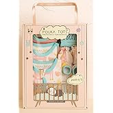 POLKA TOTS Newborn Baby Products Gift Set | Pure Cotton Baby Clothing & Essentials Set | 10pc Unisex Kit for Newborn & Ideal 