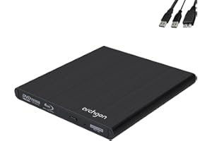 Archgon, Style UHD Esterno Lettore 4K-Ultra HD Blue BD Player, Masterizzatore Blu-ray BDXL Burner per PC USB 3.0, M-Disc, lettori BluRay 4K USB UltraHD nativo, Alu Nero