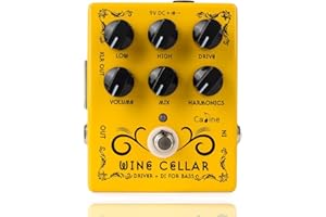 Caline CP-60 Pedal Driver Guitar Effects Classic Tube Bass Amp Pedal Metal True Bypass Yellow