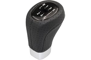 MoguGo 6 gang Schaltknauf Schalthebel Universal Schaltkopf Auto Kompatibel Universal Knauf Handball Schwarz Für BMW SPORT PU Leder E34 E36 E38 E39 E46 E53 E60 E61 E63 E64 E83 E90 E91 E92 E93