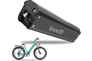 TOOEFFT L395mm Lithium Ion Batteries 48V 13Ah 16Ah Rechargeable Batteries 52V 17.5Ah Electric Bicycle Battery for Engwe E26 ebike (52V 17.5Ah)