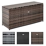 Die Rattan Sitzgruppe ist ideal für Terrasse, Garten oder Wintergarten. Da die Elemente sich auf kleinster Fläche zusammenstellen lassen, ist diese Rattan-Garnitur auch für den kleinen Balkon geeignet.