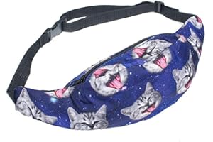 whatUneed Waterproof Waist Bag for Men Women, Lightweight Large Capacity Bumbag for Outdoor Walking Running, Storaging Wallet Phone Keys