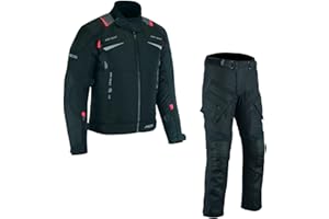WMW WALI MOTO WEAR Motorradkombi Textil Motorrad Herren Kombi Hose Jacke Protektoren Schwarz Mit Motorradbekleidung Jacke+Hose