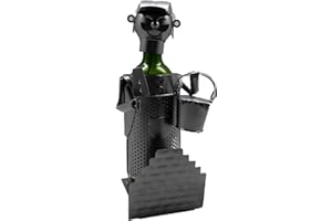 YVAN MOINS CHER Decoration Porte Bouteille Macon en Métal Humoristique Fabrication Artisanale Ideal pour Un Cadeau, Départ en Retraite, Noel, Anniversaire,St Valentin, Invitation