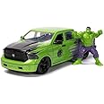 Jada Marvel 1:24 Dodge Ram 1500 Die-Cast Car & 2.75" Incredible Hulk Figure, Toys for Kids and Adults